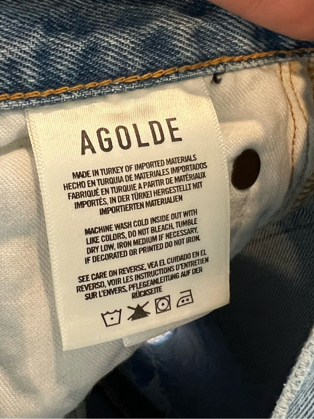 AGOLDE PARKER LONG SHORT - Picture 3 of 5